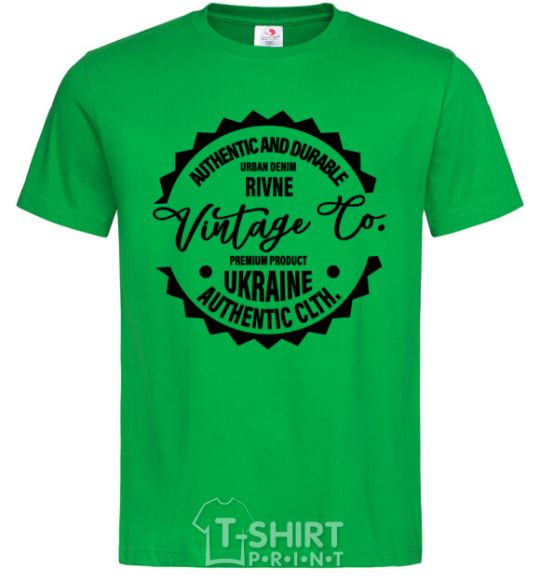 Мужская футболка Rivne Vintage Co Зеленый фото