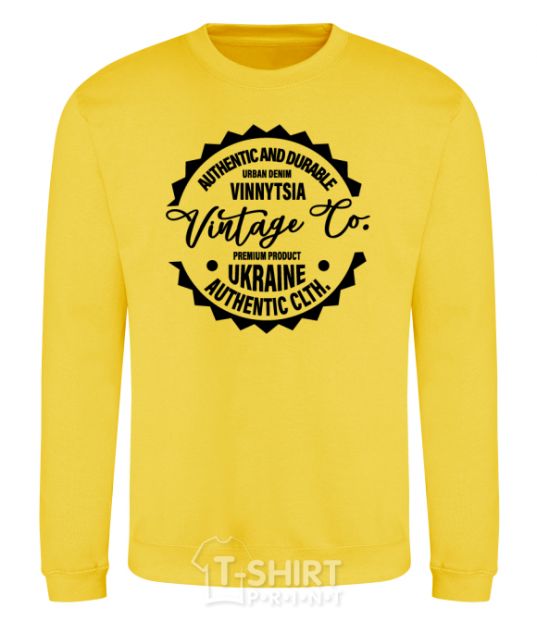 Sweatshirt Vinnytsia Vintage Co yellow фото