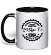 Mug with a colored handle Vinnytsia Vintage Co black фото