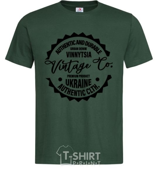 Мужская футболка Vinnytsia Vintage Co Темно-зеленый фото