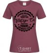 Женская футболка Vinnytsia Vintage Co Бордовый фото