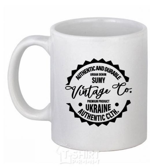 Ceramic mug Sumy Vintage Co White фото