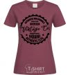 Women's T-shirt Kherson Vintage Co burgundy фото