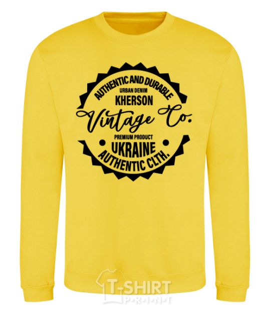 Sweatshirt Kherson Vintage Co yellow фото