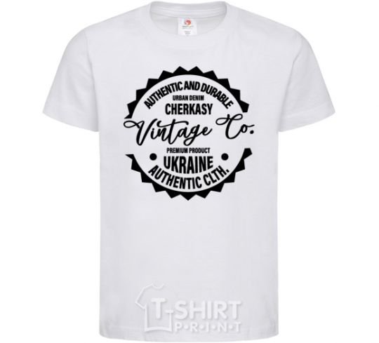 Kids T-shirt Cherkasy Vintage Co White фото