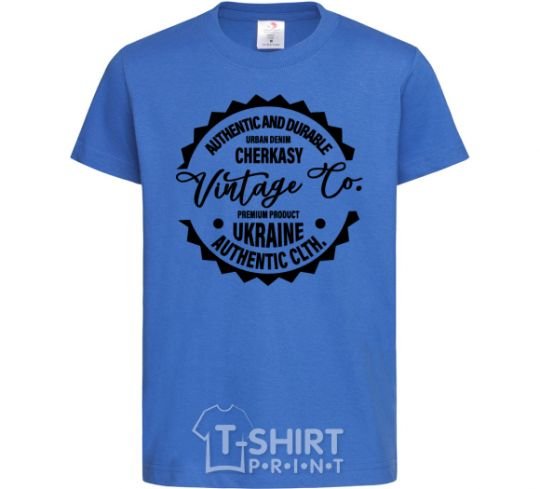 Kids T-shirt Cherkasy Vintage Co royal-blue фото