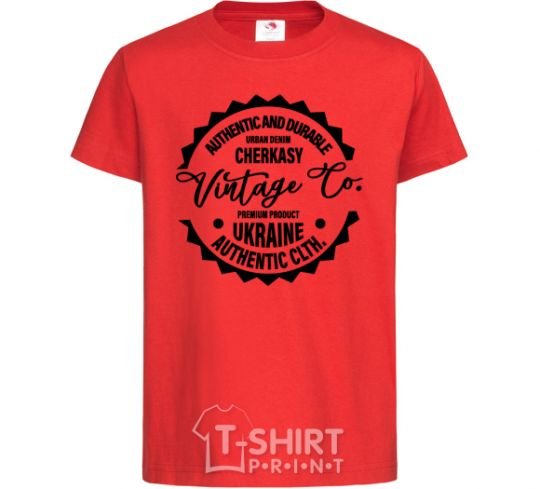 Kids T-shirt Cherkasy Vintage Co red фото