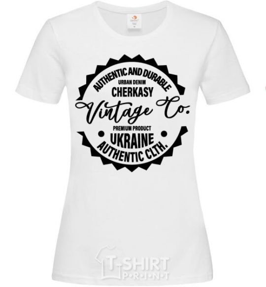 Women's T-shirt Cherkasy Vintage Co White фото