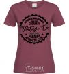 Women's T-shirt Cherkasy Vintage Co burgundy фото