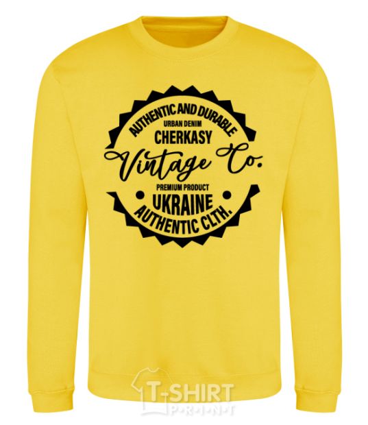 Sweatshirt Cherkasy Vintage Co yellow фото