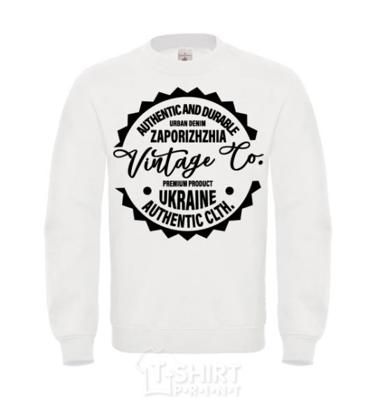 Sweatshirt Zaporizhzhia Vintage Co White фото