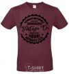 Men's T-Shirt Zaporizhzhia Vintage Co burgundy фото