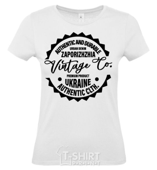 Women's T-shirt Zaporizhzhia Vintage Co White фото