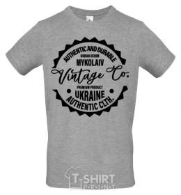 Men's T-Shirt Mykolaiv Vintage Co grey фото