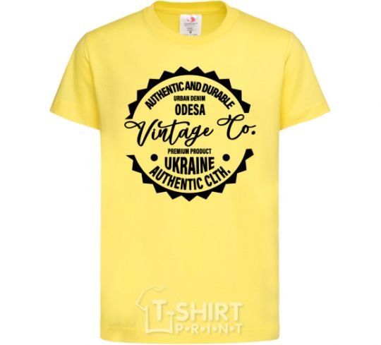 Kids T-shirt Odesa Vintage Co cornsilk фото