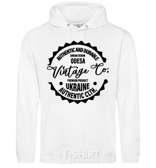 Men`s hoodie Odesa Vintage Co White фото