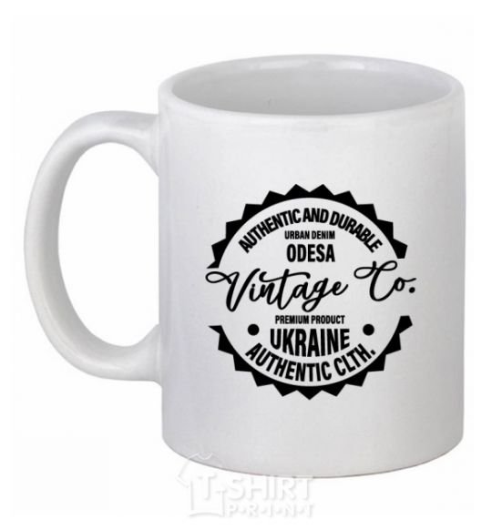 Ceramic mug Odesa Vintage Co White фото