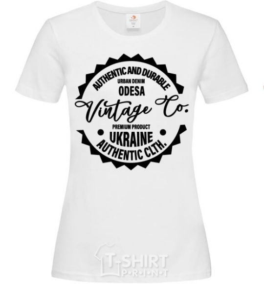 Women's T-shirt Odesa Vintage Co White фото