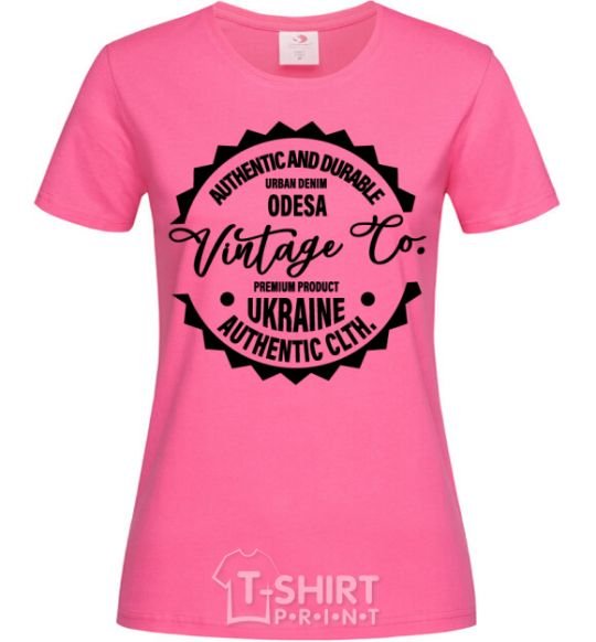 Women's T-shirt Odesa Vintage Co heliconia фото