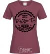 Women's T-shirt Odesa Vintage Co burgundy фото