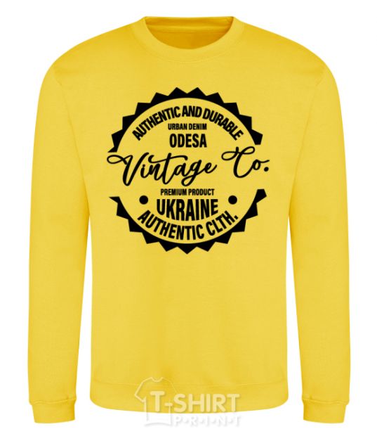 Sweatshirt Odesa Vintage Co yellow фото