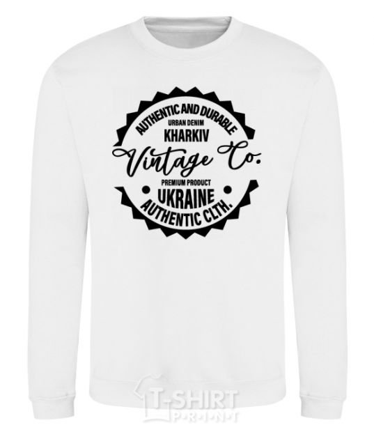 Sweatshirt Kharkiv Vintage Co White фото