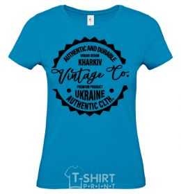 Women's T-shirt Kharkiv is calling and i must go sky-blue фото