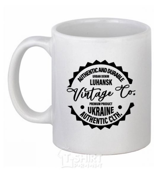 Чашка керамическая Luhansk Vintage Co Белый фото