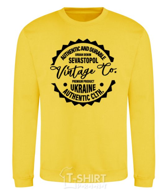 Sweatshirt Sevastopol Vintage Co yellow фото
