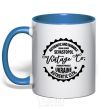 Mug with a colored handle Sevastopol Vintage Co royal-blue фото