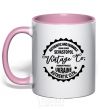 Mug with a colored handle Sevastopol Vintage Co light-pink фото