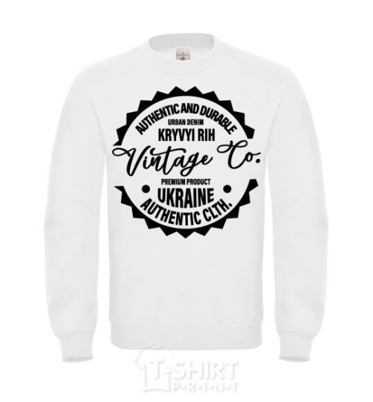 Sweatshirt Kryviy Rih Vintage Co White фото