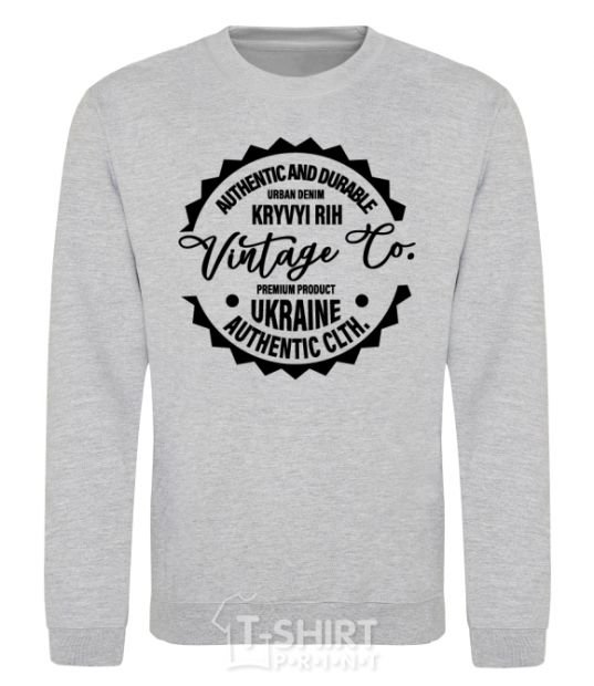 Sweatshirt Kryviy Rih Vintage Co sport-grey фото