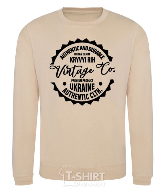 Sweatshirt Kryviy Rih Vintage Co sand фото