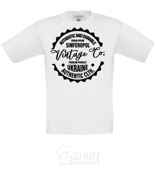 Kids T-shirt Simferopol Vintage Co White фото