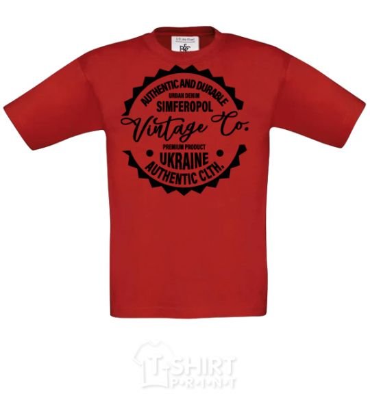 Kids T-shirt Simferopol Vintage Co red фото
