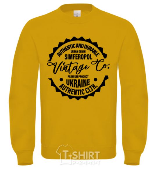 Свитшот Simferopol Vintage Co Солнечно желтый фото