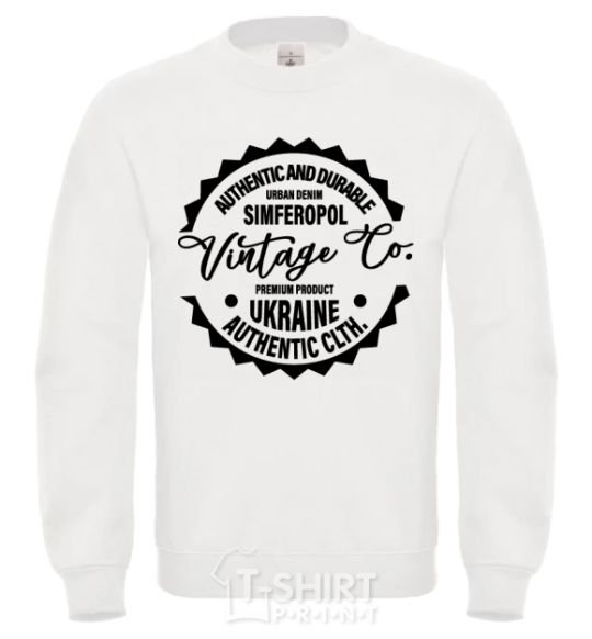 Свитшот Simferopol Vintage Co Белый фото