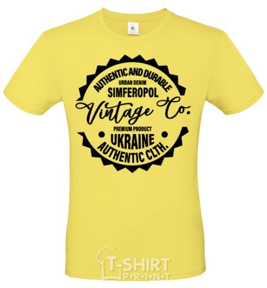 Men's T-Shirt Simferopol Vintage Co cornsilk фото