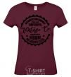 Women's T-shirt Simferopol Vintage Co burgundy фото