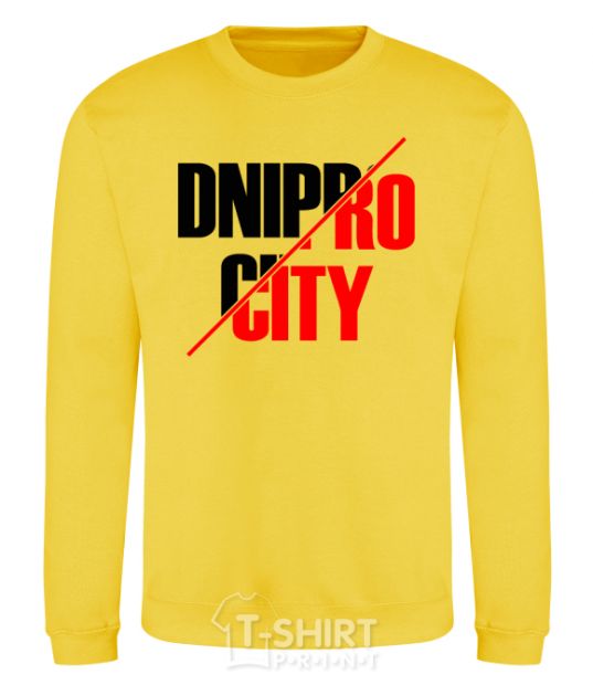 Sweatshirt Dnipro city yellow фото