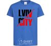 Kids T-shirt Lviv city royal-blue фото