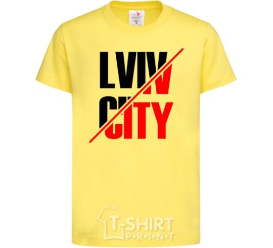 Kids T-shirt Lviv city cornsilk фото