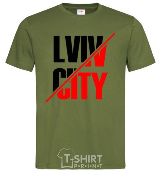 Men's T-Shirt Lviv city millennial-khaki фото