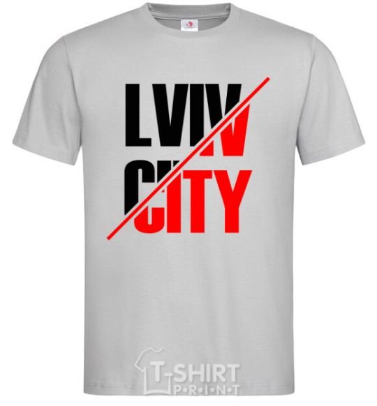 Men's T-Shirt Lviv city grey фото