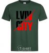 Men's T-Shirt Lviv city bottle-green фото