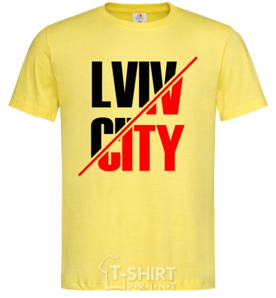 Men's T-Shirt Lviv city cornsilk фото