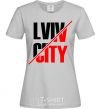 Women's T-shirt Lviv city grey фото