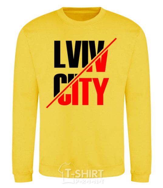 Sweatshirt Lviv city yellow фото