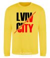 Sweatshirt Lviv city yellow фото